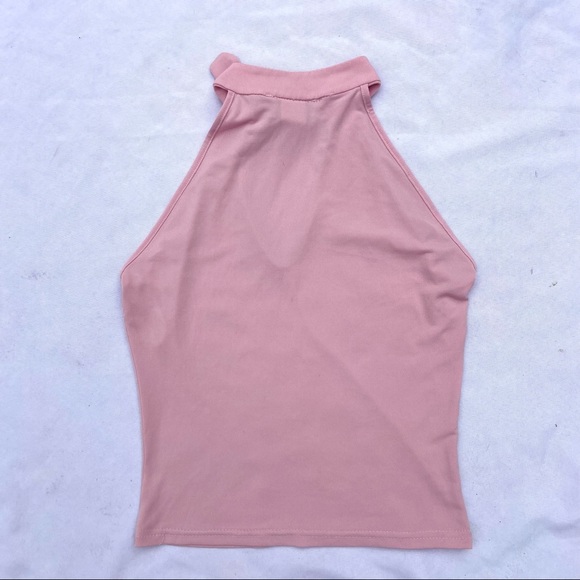 Vintage Pink Rhinestone Buckle Tank Top - Picture 2 of 10